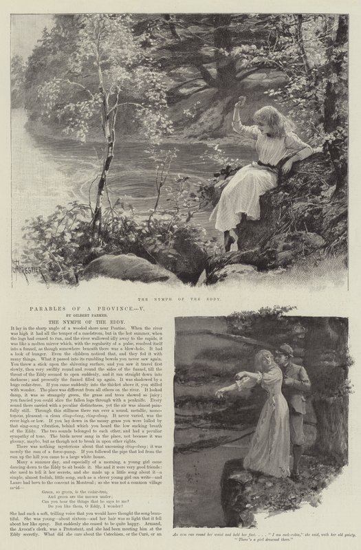 The Nymph of the Eddy, by Gilbert Parker by Amedee Forestier