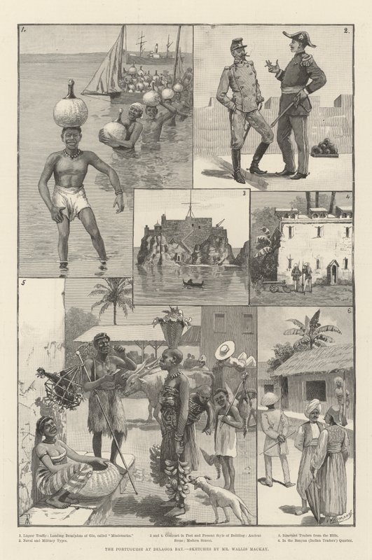 The Portuguese at Delagoa Bay by Amedee Forestier