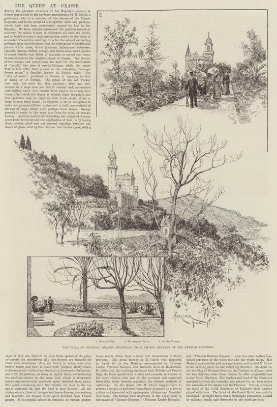 The Queen at Grasse by Amedee Forestier