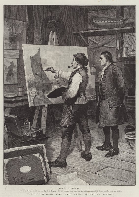 The World Went Very Well Then, by Walter Besant by Amedee Forestier