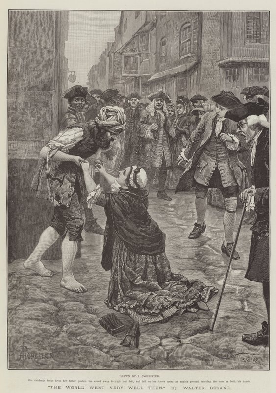 The World Went Very Well Then, by Walter Besant by Amedee Forestier