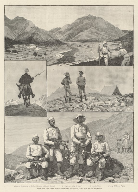 With the Niti Field Force, Sketches on the Road to the Thibet Frontier by Amedee Forestier