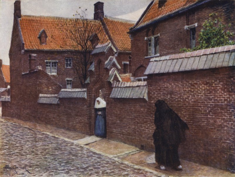 Beguinage of Mont St Amand, Ghent by after Amedee Forestier