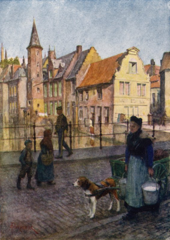 Bruges, Belgium by after Amedee Forestier