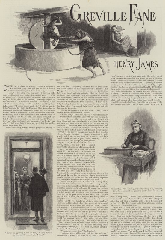 Greville Fane, by Henry James by Amedee Forestier