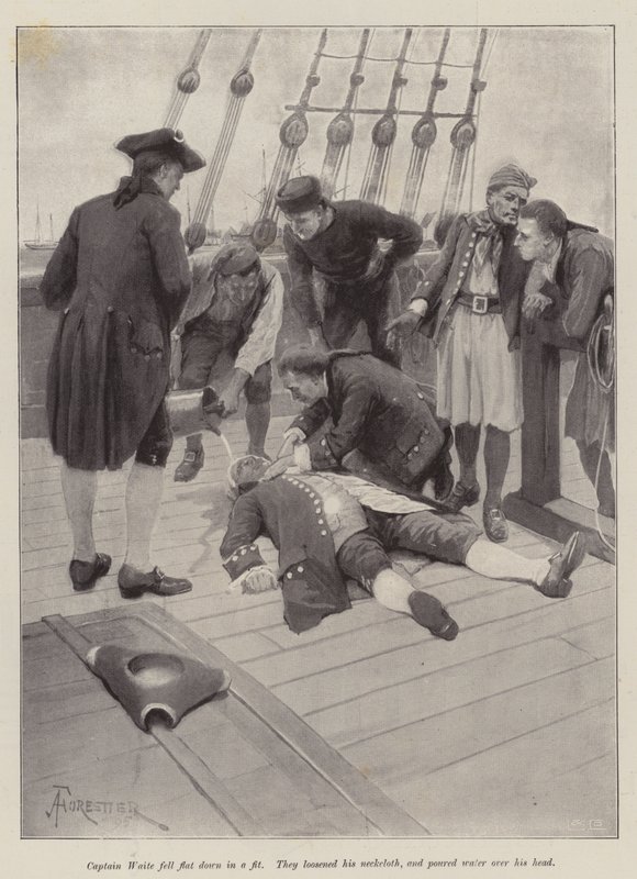 Illustration for The Luck of the Susan Bell, by Sir Walter Besant by Amedee Forestier