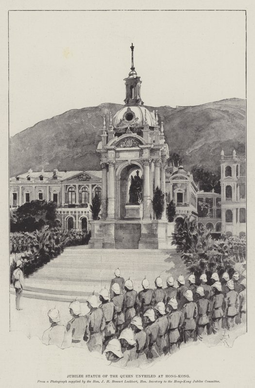 Jubilee Statue of the Queen Unveiled at Hong-Kong by Amedee Forestier