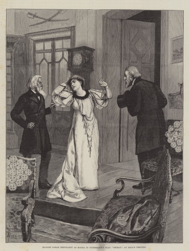Madame Sarah Bernhardt as Magda in Sudermann
