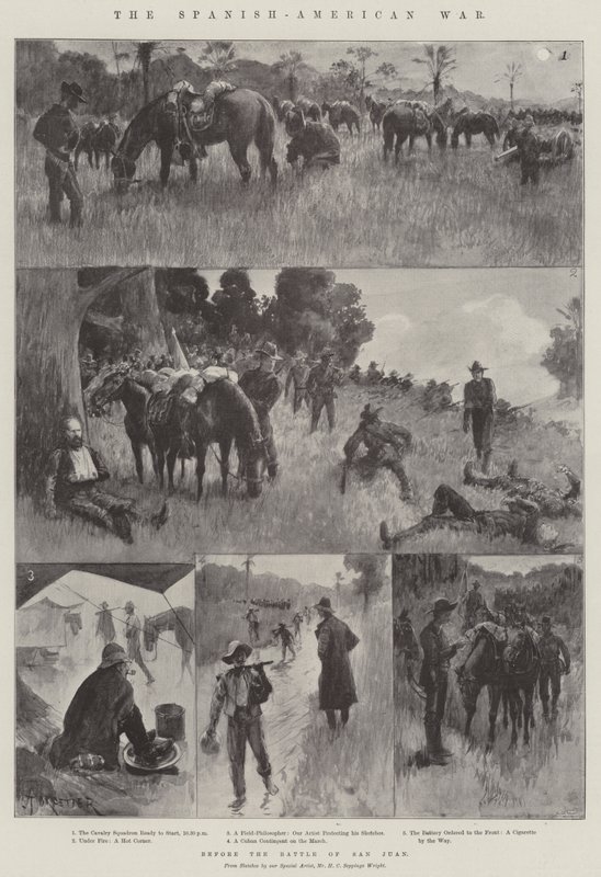 The Spanish-American War, before the Battle of San Juan by Amedee Forestier