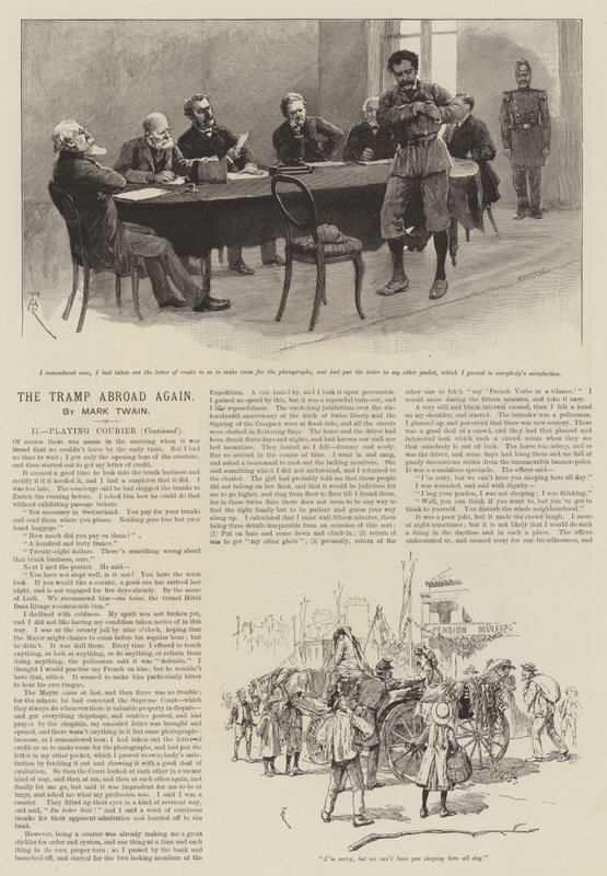 The Tramp Abroad Again, by Mark Twain by Amedee Forestier