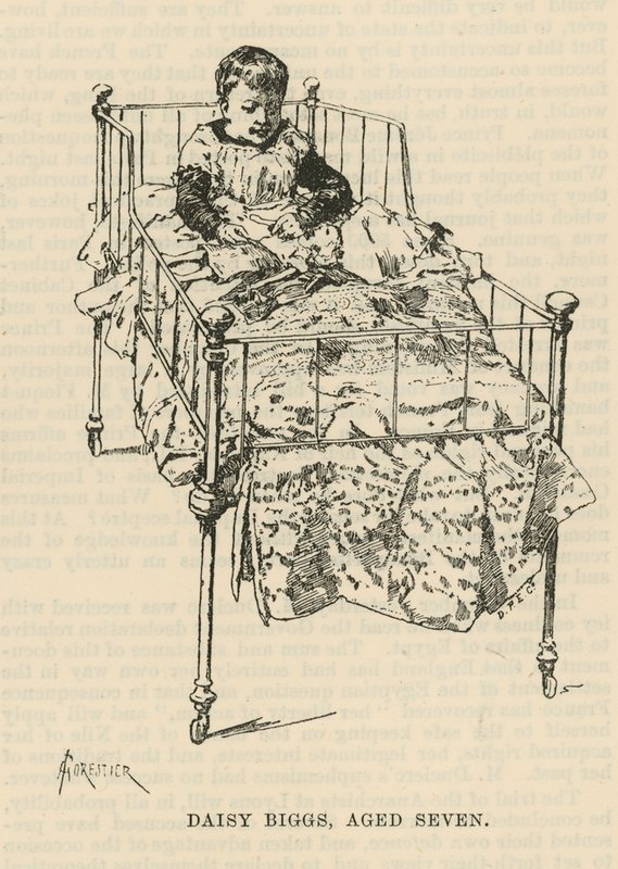 The West End Hospital for Paralysis and Epilepsy, Welbeck Street, London: Daisy Biggs, Aged Seven by Amedee Forestier