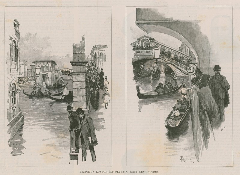 Venice in London at Olympia, West Kensington by Amedee Forestier
