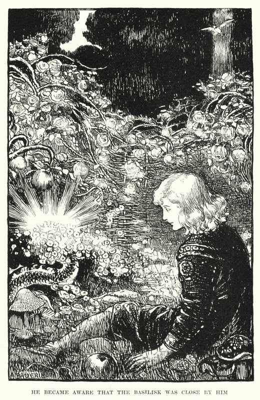 He became aware that the Basilisk was close by him by Amelia M. (attr.to) Bowerley or Bauerle