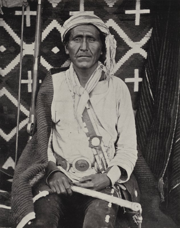 A Navajoe Indian by American Photographer (after)