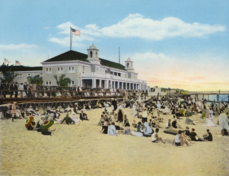 Bathing Beach and Casino, Palm Beach, Florida by American Photographer (after)