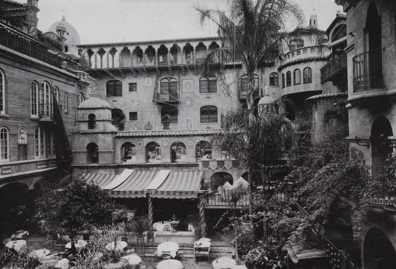 California: Riverside, Patio Dining Room of the Glenwood Mission Inn by American Photographer (after)