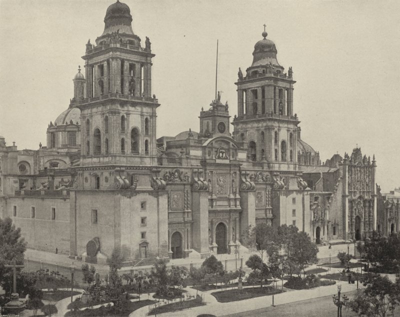 Cathedral at City of Mexico by American Photographer (after)
