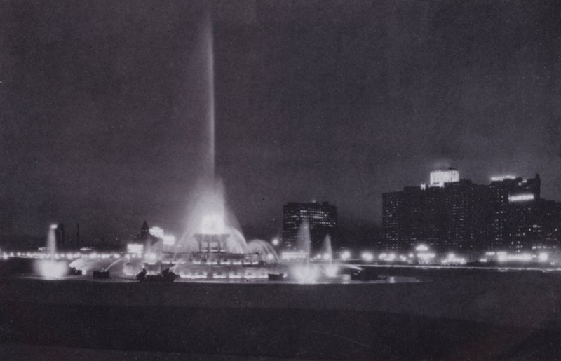 Chicago: Buckingham Fountain, Night Illumination by American Photographer (after)