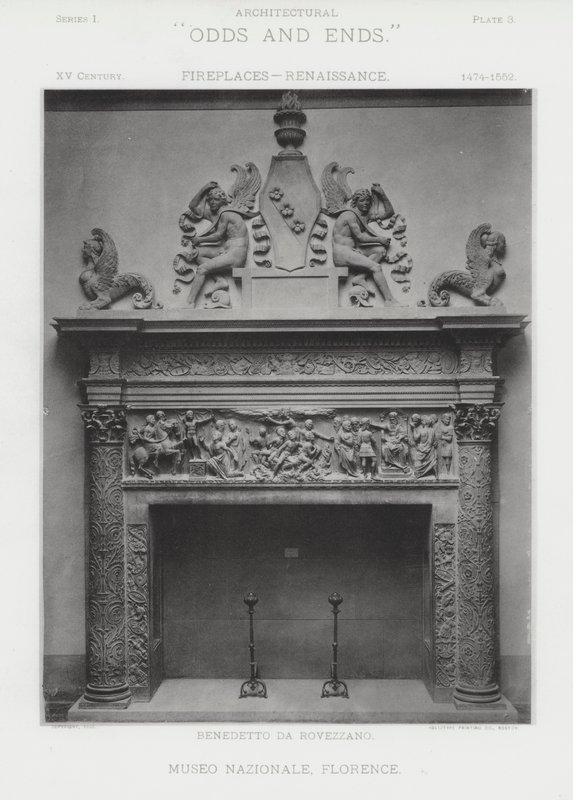 Fireplace: Museo Nazionale, Florence by American Photographer (after)