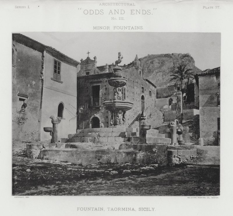 Fountain, Taormina, Sicily by American Photographer (after)