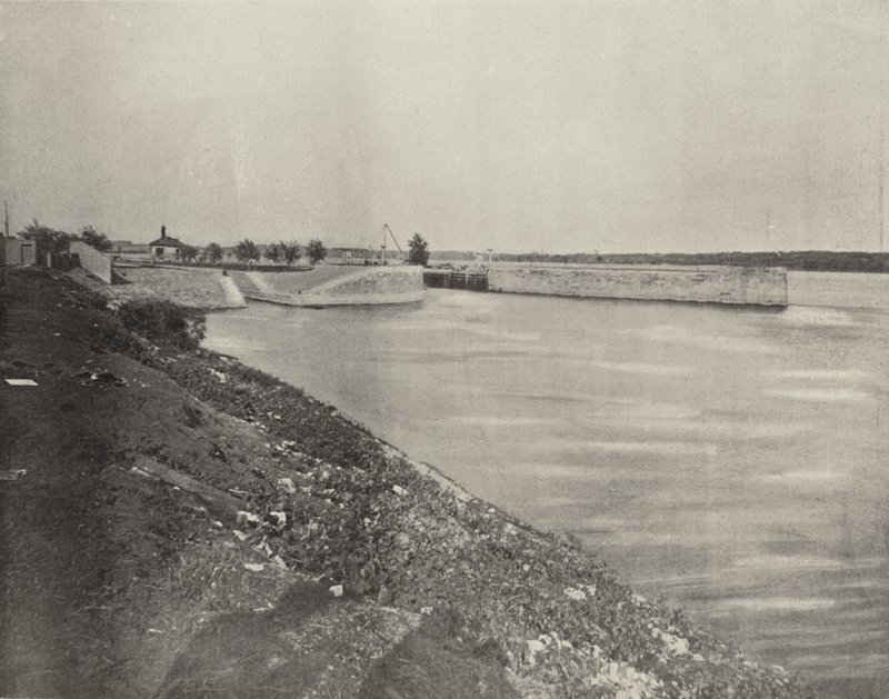 Government Locks near Keokuk, Iowa by American Photographer (after)