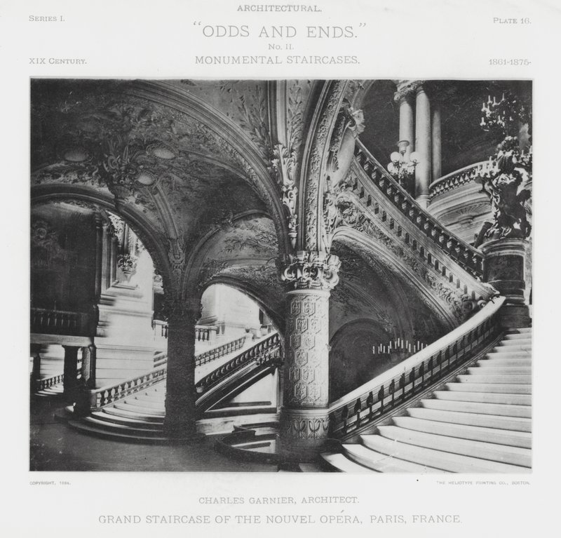Grand Staircase of the Nouvel Opera, Paris, France by American Photographer (after)