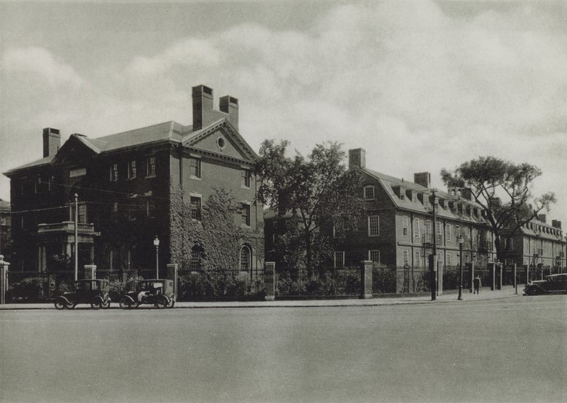 Harvard University: Phillips Brooks House; Mower Hall, Dormitory; Lionel Hall, Dormitory by American Photographer (after)