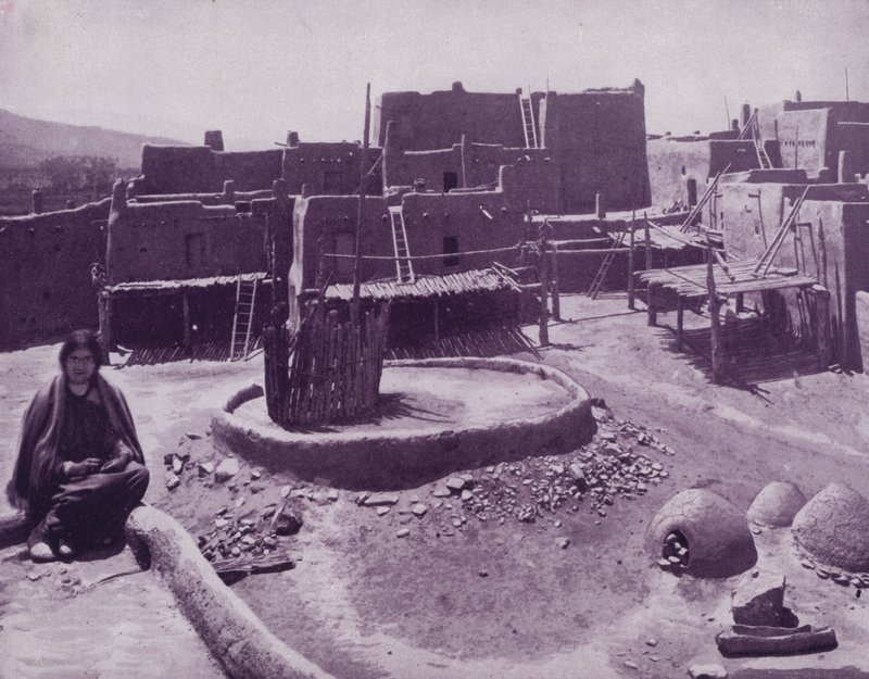 Inner court of a Pueblo town, Arizona by American Photographer (after)