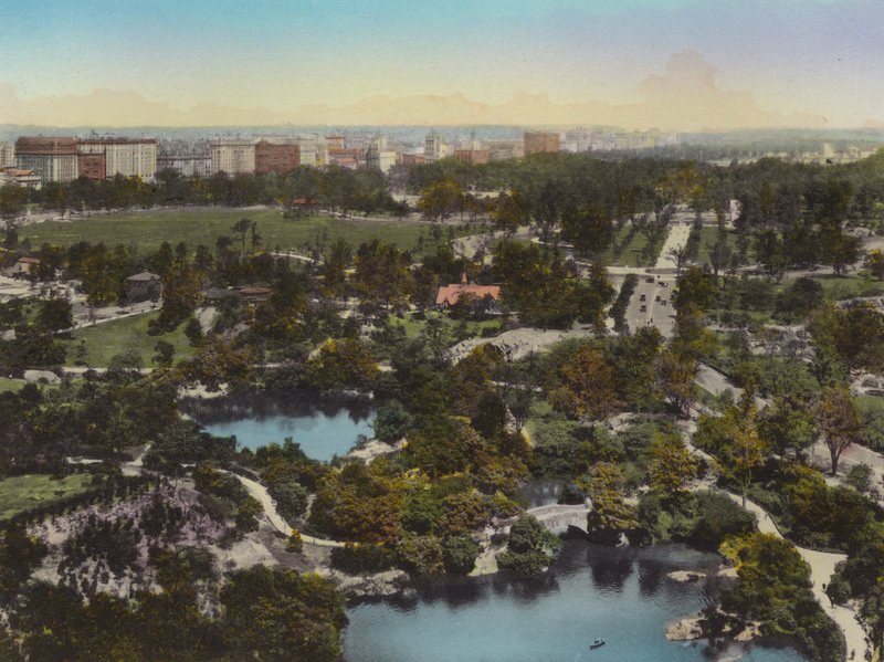 Central Park from 59th Street toward Central Park West, New York by American Photographer (after)