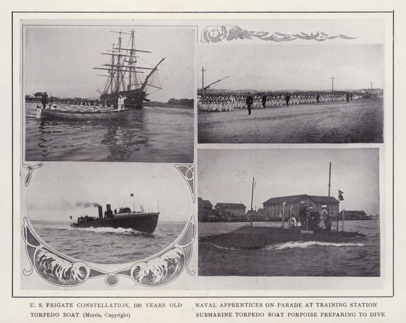 Newport, Rhode Island: US Frigate Constellation by American Photographer (after)