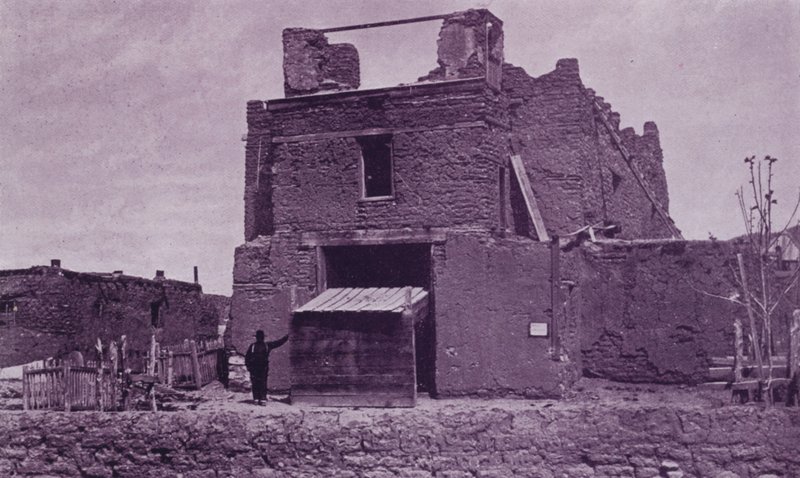 Old Church of San Miguel, Santa Fe, NM, built of Adobe in 1550 by American Photographer (after)