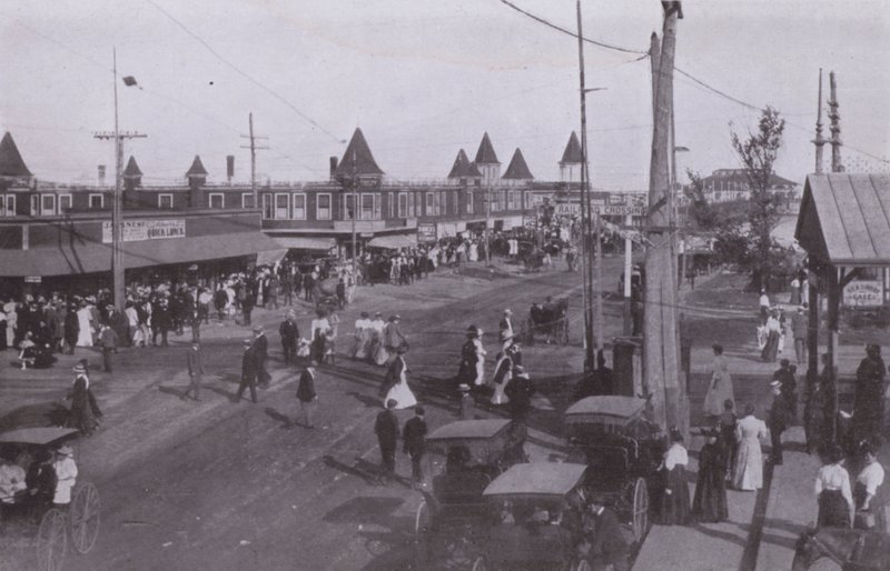 Old Orchard Beach, Maine: Scene near depot by American Photographer (after)