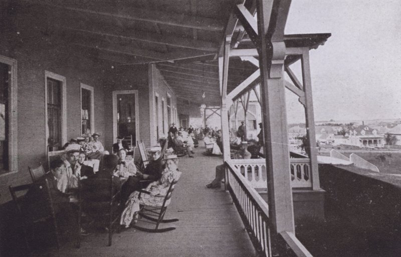 Old Orchard House, Maine: Piazza scene by American Photographer (after)
