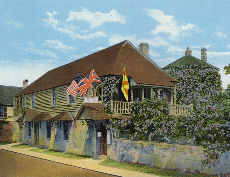 Oldest House in the US, St Francis Street, St Augustine, Florida by American Photographer (after)