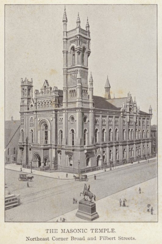Philadelphia: The Masonic Temple, Northeast Corner Broad and Filbert Streets by American Photographer (after)