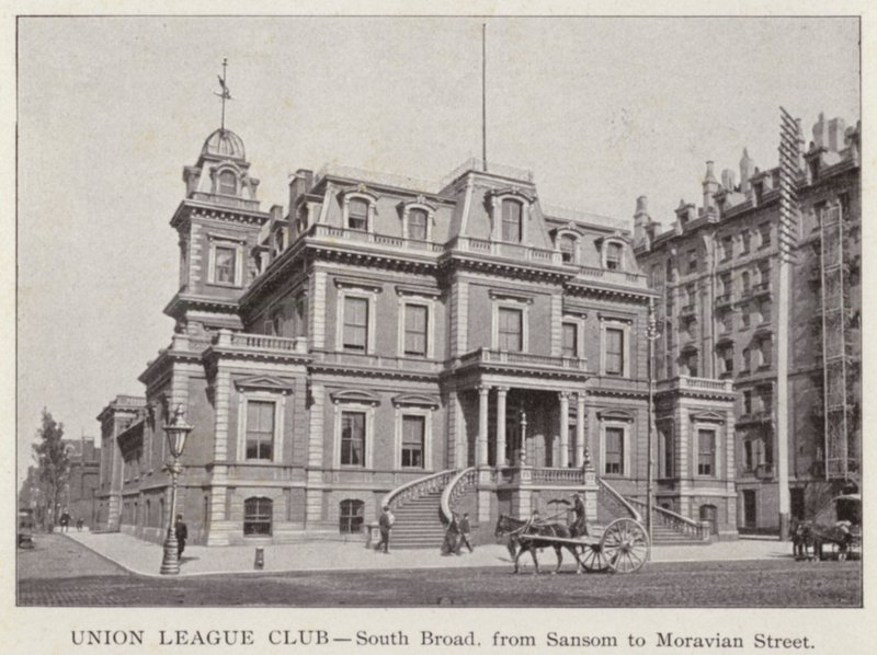 Philadelphia: Union League Club, South Broad, from Sansom to Moravian Street by American Photographer (after)