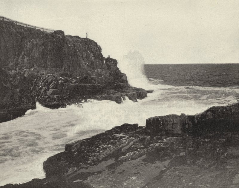 Sea Wall, Bald Head Cliff, Maine by American Photographer (after)