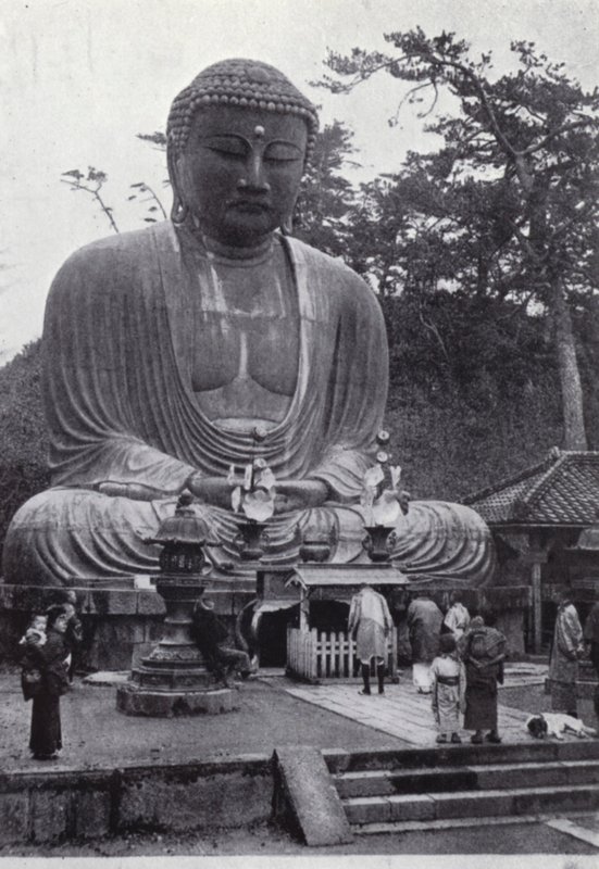 The Great Bronze Buddha, Revered for Six Centuries by American Photographer (after)