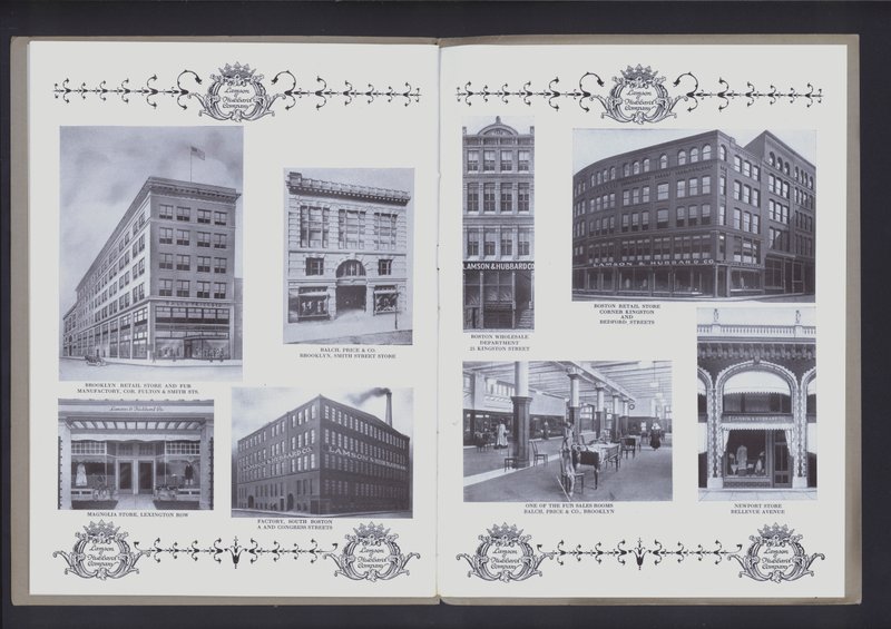 Two-page spread from The Theater of Fur Fashion by American Photographer (after)