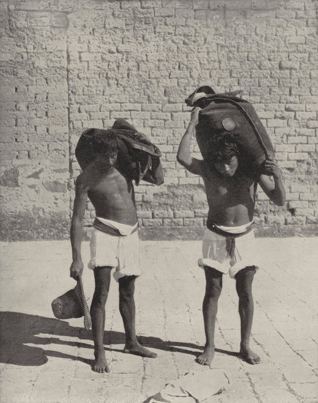 Water Carriers at Guanajuato by American Photographer (after)