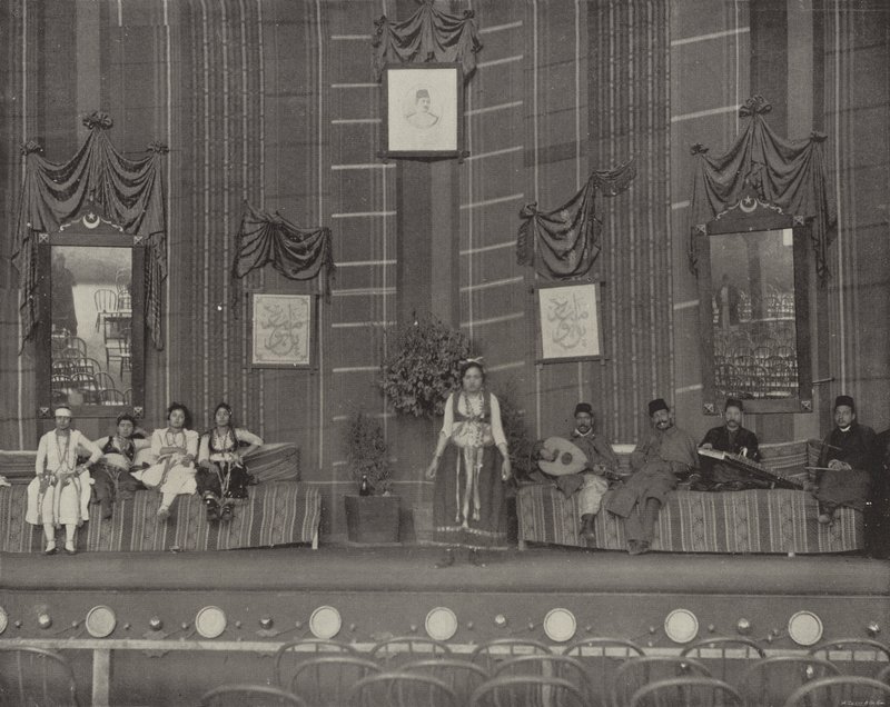 A Dance in the Street of Cairo Theatre by American Photographer