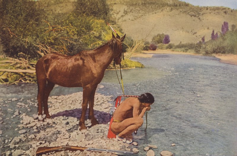 Apache Warrior, Rio Navaho Arizona by American Photographer