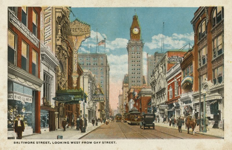Baltimore Street, looking West from Gay Street by American Photographer