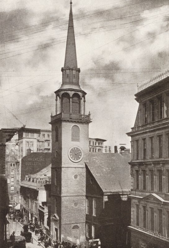 Boston: Old South Church, Washington Street by American Photographer