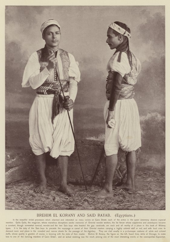 Brehim El Korany and Said Rayab, Egyptians by American Photographer