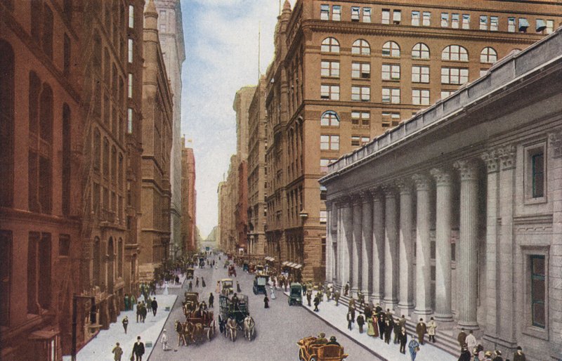 Chicago: La Salle Street, from Board of Trade Building by American Photographer