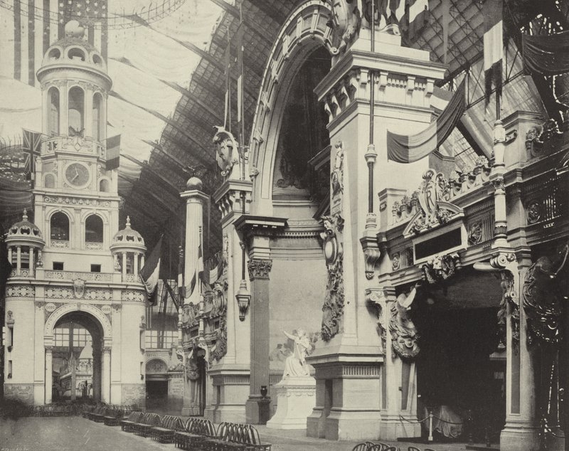 Clock-Tower and French Facade by American Photographer