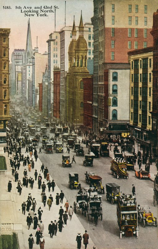 Fifth Avenue and 42nd Street, New York by American Photographer