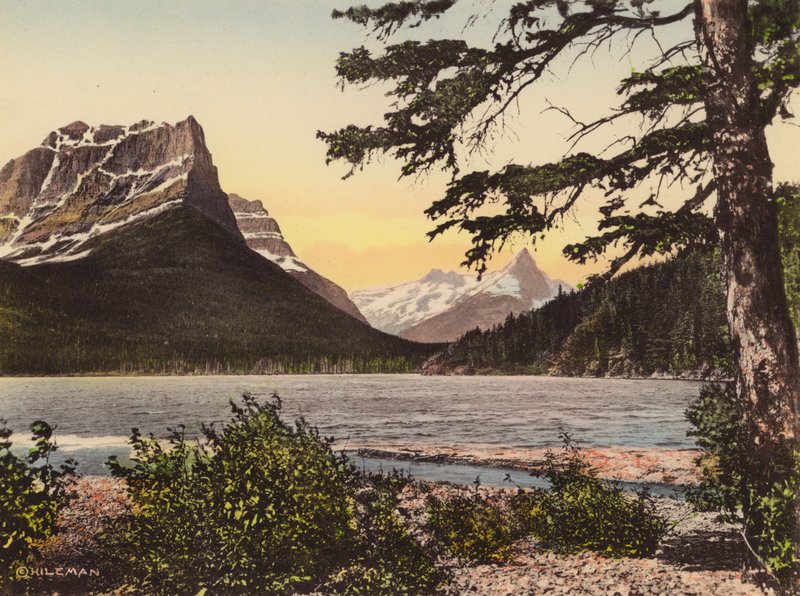 Glacier National Park: Lake St Mary from Baring Creek by American Photographer