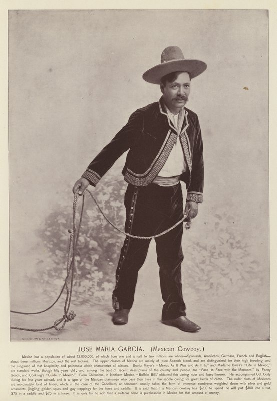 Jose Maria Garcia, Mexican Cowboy by American Photographer